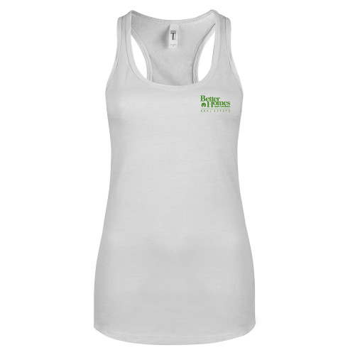 Next Level Racerback Tank White-Core Logo