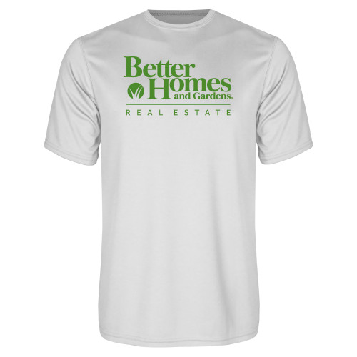 White Performance Tee-Core Logo