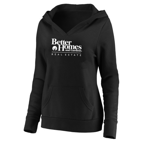 Womens Plus Black Hoodie-Core Logo