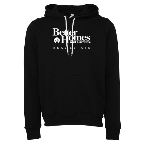 Bella + Canvas Black Fleece Hood-Core Logo