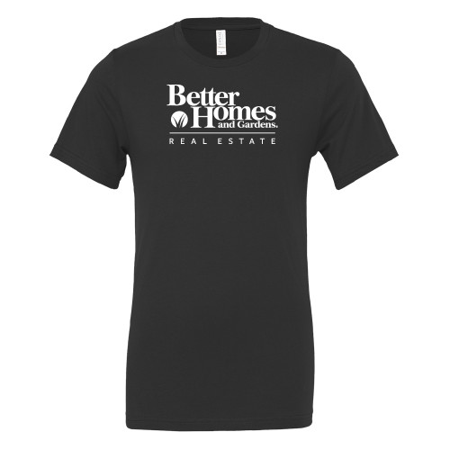 Bella + Canvas Black Jersey Cotton T Shirt-Core Logo