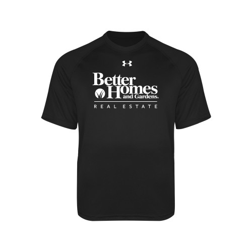 Under Armour Youth Black Tech Tee-Core Logo