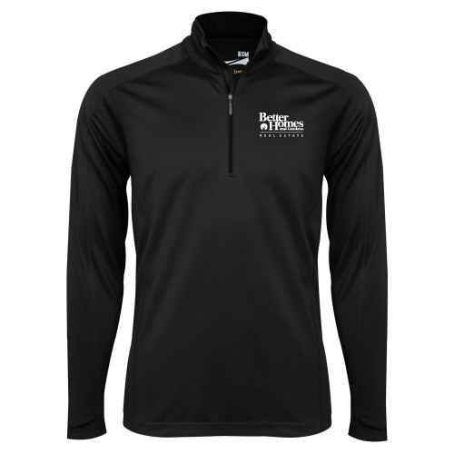Syntrel Black Interlock 1/4 Zip-Core Logo