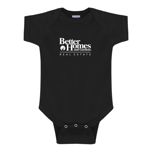 Black Infant Onesie-Core Logo