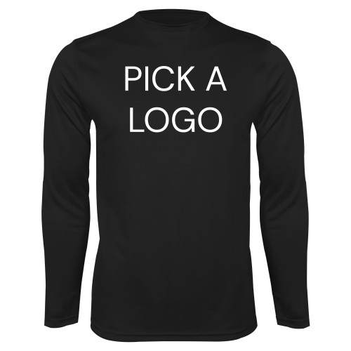 Black Performance Long Sleeve Shirt-Blank for M Tools Setup