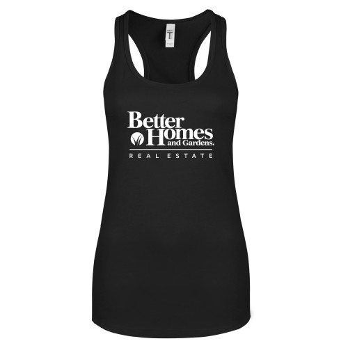 Next Level Womens Black Racerback Tank -Core Logo