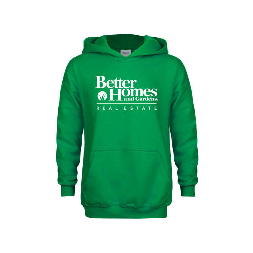 Youth Kelly Green Fleece Hoodie-Core Logo