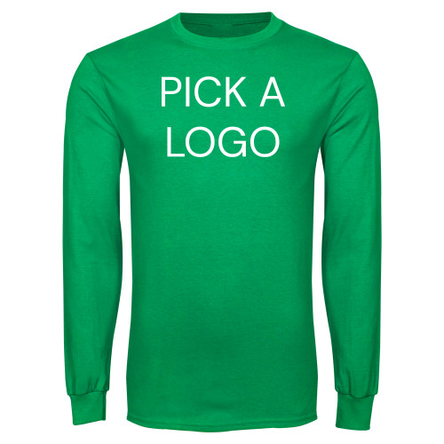 Kelly Green Long Sleeve T Shirt-Blank for M Tools Setup
