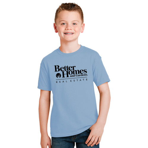 Youth Light Blue T Shirt-Core Logo