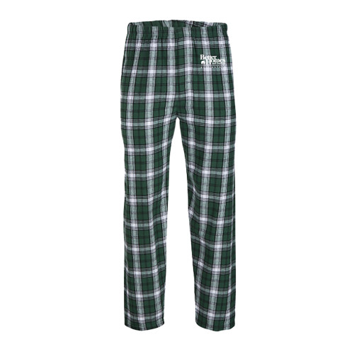 Boxercraft Green/White Unisex Flannel Pajama Pant-Core Logo