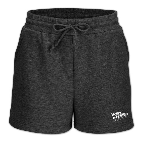 Boxercraft Womens Charcoal Heather Fleece Short-Core Logo
