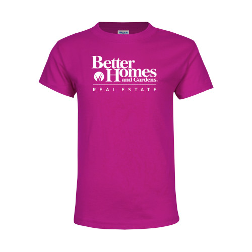 Youth Hot Pink T Shirt-Core Logo