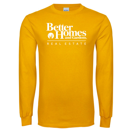 Gold Long Sleeve T Shirt-Core Logo