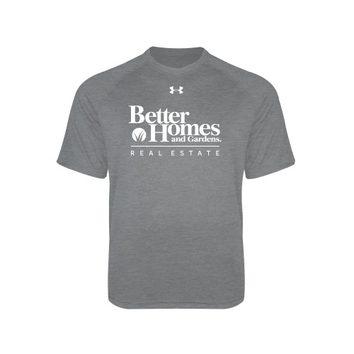Under Armour Youth Grey Tech Tee-Core Logo