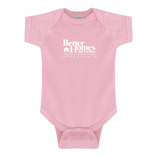 Light Pink Infant Onesie-Core Logo