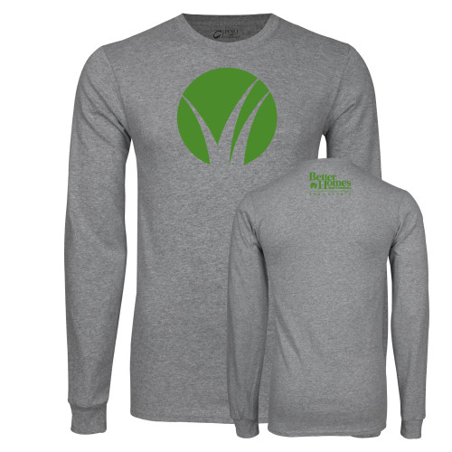 Grey Long Sleeve T Shirt-Bug