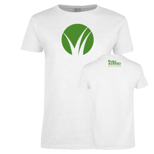 Womens White Short Sleeve Tee-Bug