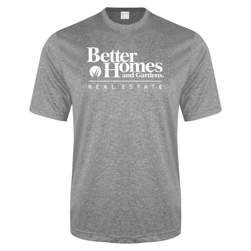 Grey Heather Performance Contender Tee-Core Logo