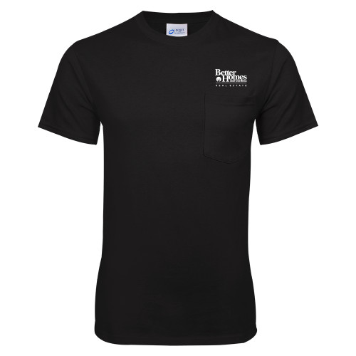 Black T Shirt w/Pocket-Core Logo