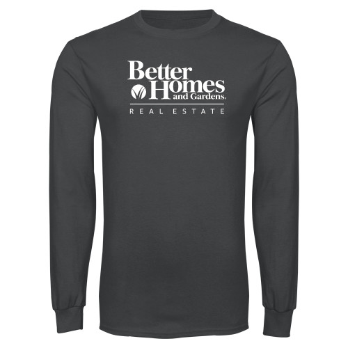 Charcoal Long Sleeve T Shirt-Core Logo