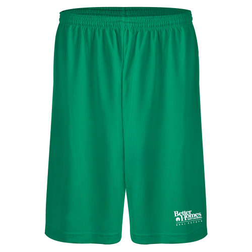 Kelly Green Performance Classic 9 Inch Short-Core Logo