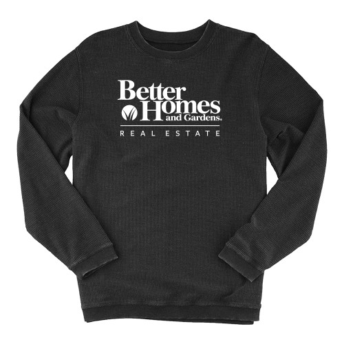 Boxercraft Womens Black Corded Crew-Core Logo