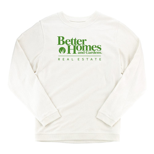 Boxercraft Womens Cream Corded Crew-Core Logo