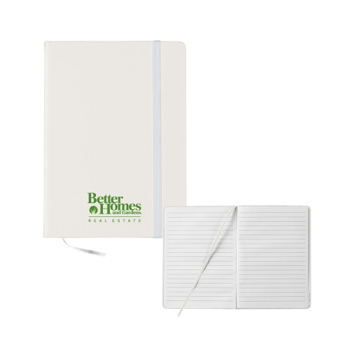 5x7 White Hard Cover Journal-Core Logo