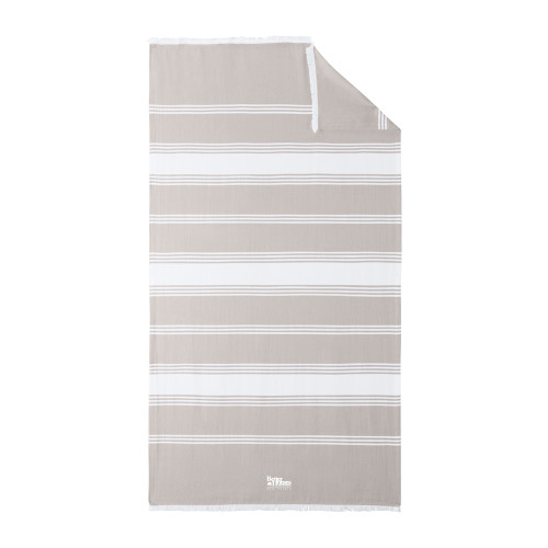 100% Cotton Sahara/White Beach Throw-Core Logo