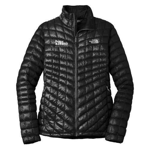 The North Face Womens Black Thermoball Trekker Jacket-Core Logo