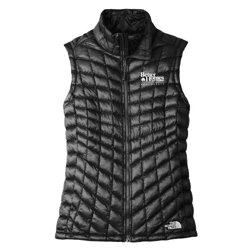 The North Face Womens Thermoball Black Trekker Vest-Core Logo
