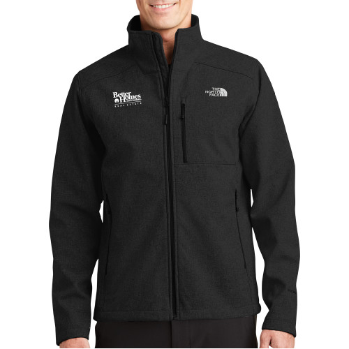 The North Face Black Apex Barrier Softshell Jacket-Core Logo