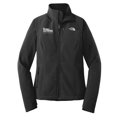 The North Face Womens Black Apex Barrier Softshell Jacket-Core Logo