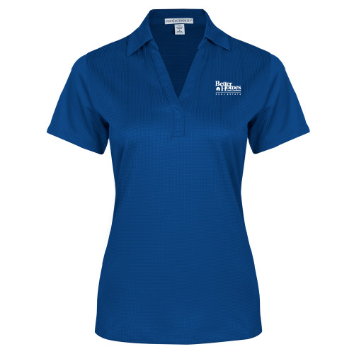 Womens Royal Performance Fine Jacquard Polo-Core Logo