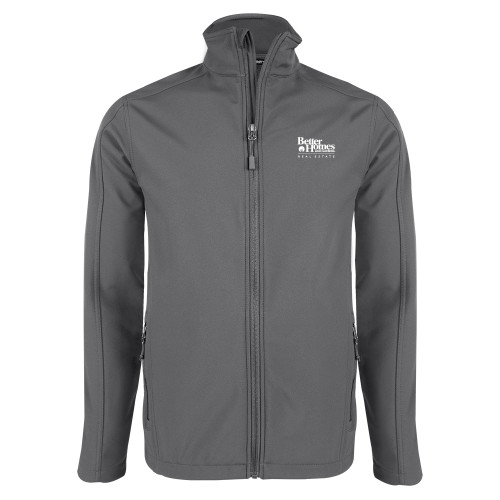 Charcoal Softshell Jacket-Core Logo