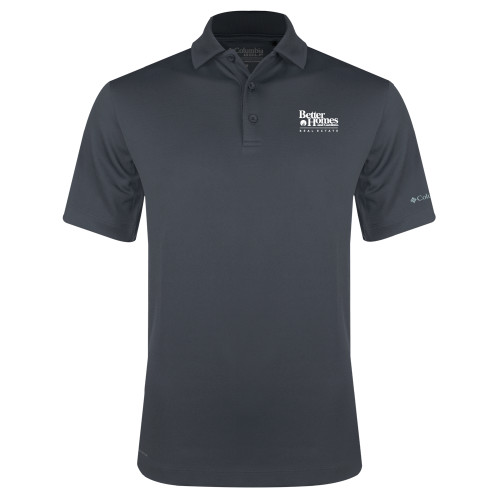 Columbia Charcoal Omni Wick Drive Polo-Core Logo