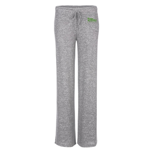 Boxercraft Womens Oxford Grey Heather Cuddle Wide Leg Pant-Core Logo