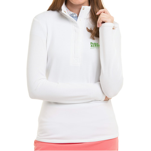 Fairway & Greene White Kate Sweatshirt-Core Logo