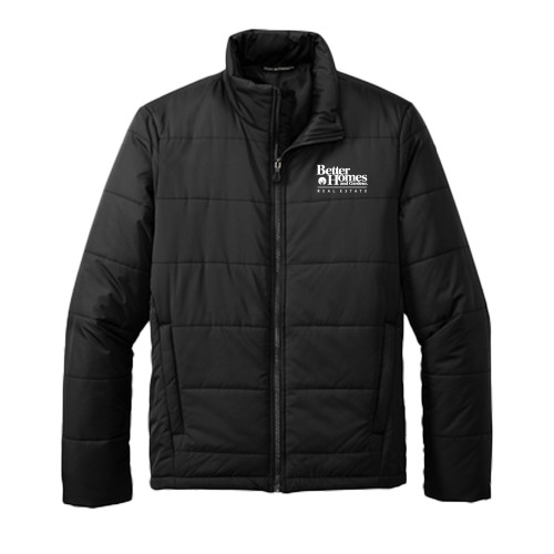 Black Puffer Jacket-Core Logo