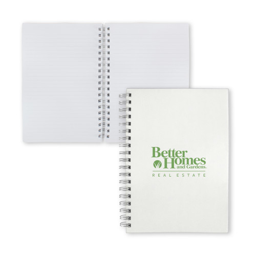 Clear 7 x 10 Spiral Journal Notebook-Core Logo