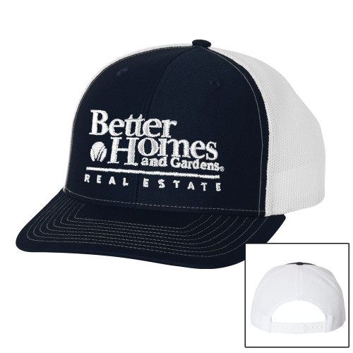Richardson Navy/White Trucker Hat-Core Logo