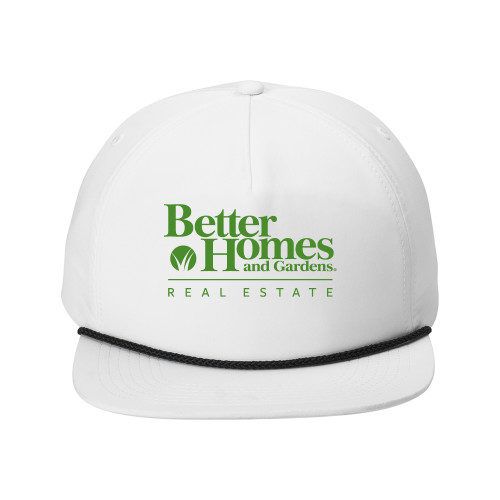 Retro White/Black Rope Cap-Core Logo