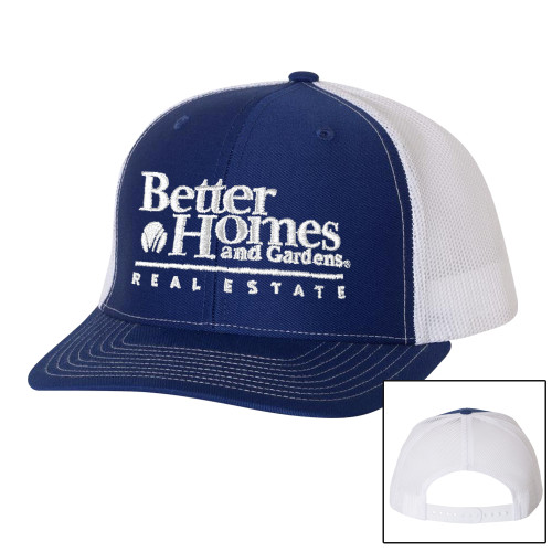 Richardson Royal/White Trucker Hat-Core Logo
