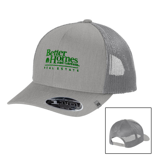 TravisMathew Light Grey Trucker Cap-Core Logo