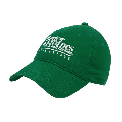 Kelly Green Unstructured Adjustable Low Profile Hat-Core Logo