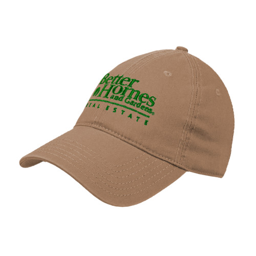 Khaki Unstructured Adjustable Low Profile Hat-Core Logo