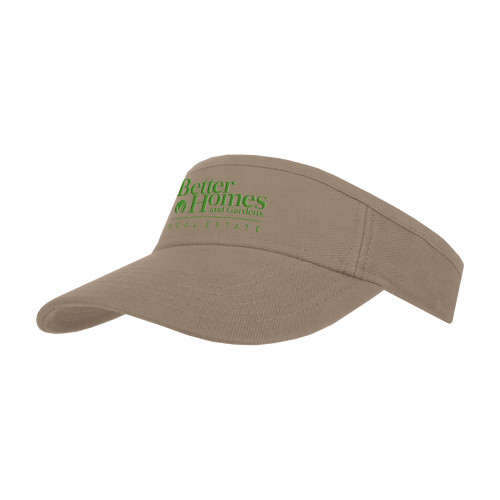 Khaki Brushed Bull Denim Visor-Core Logo