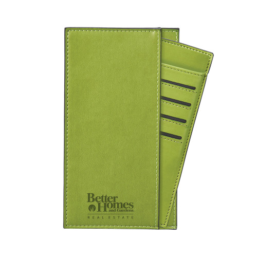 Parker Green RFID Travel Wallet-Core Logo Engraved
