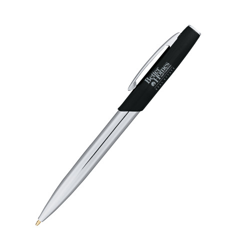 Geneva Black Twist Pen-Core Logo Engraved