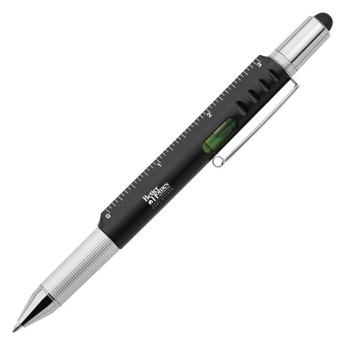 6 in 1 Black Ballpoint Pen-Core Logo
